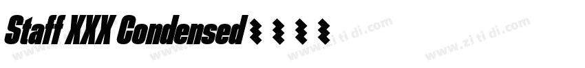 Staff XXX Condensed字体转换